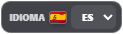 Selector de idioma en espanol